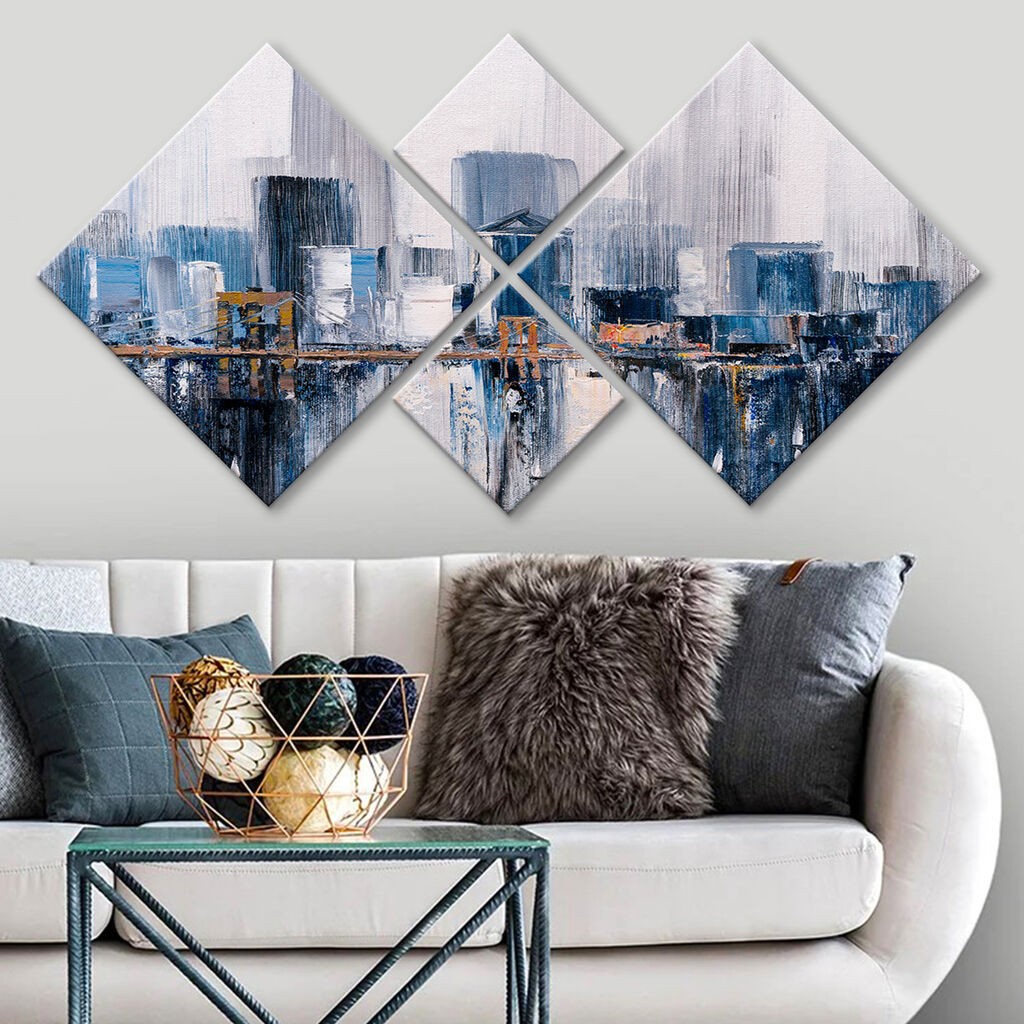 Wallity slika 4MDF1701309508, 60x115 cm, 4 dijela