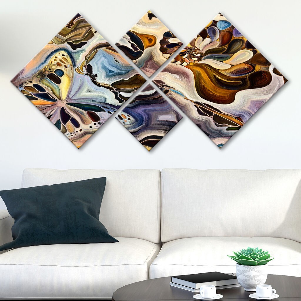 Wallity slika 4MDF1302490105, 60x115 cm, 4 dijela