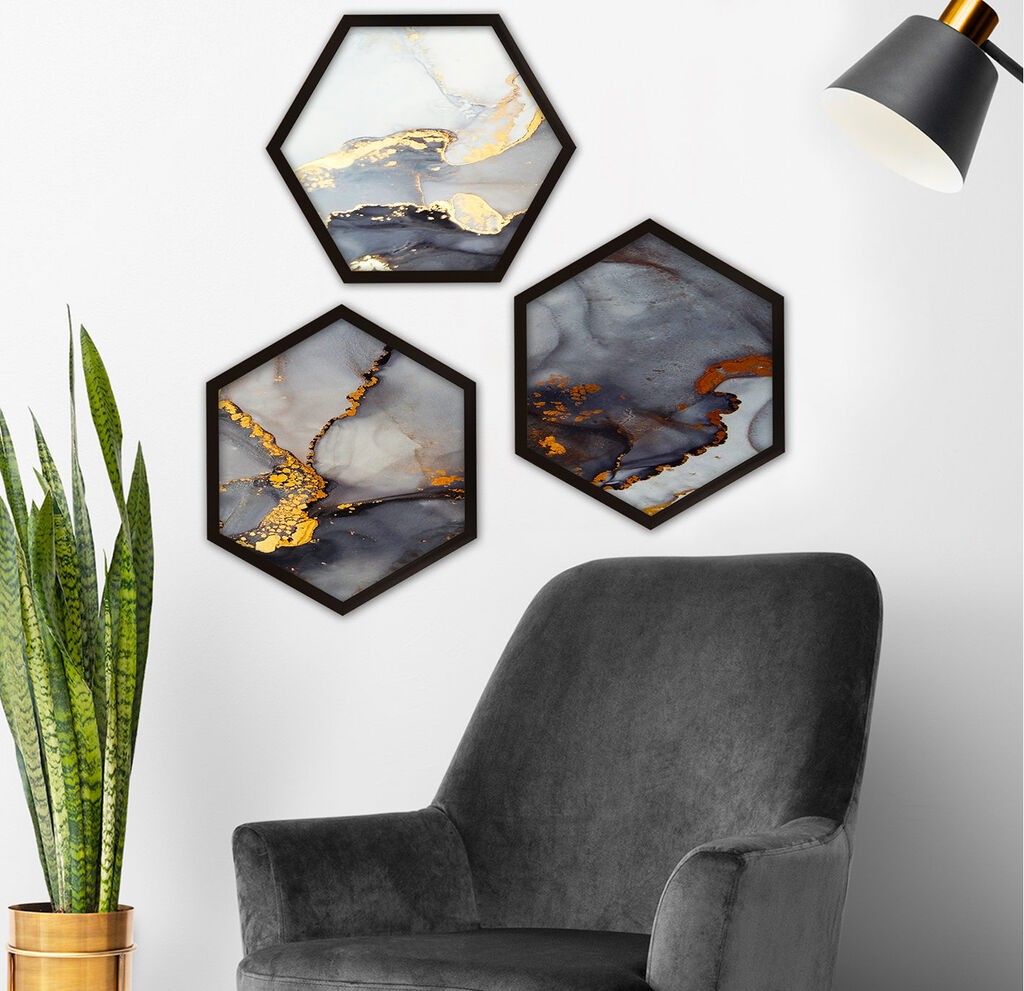 Wallity Uokvirena slika 6GEN147108, 35x35 cm, 3 dijela