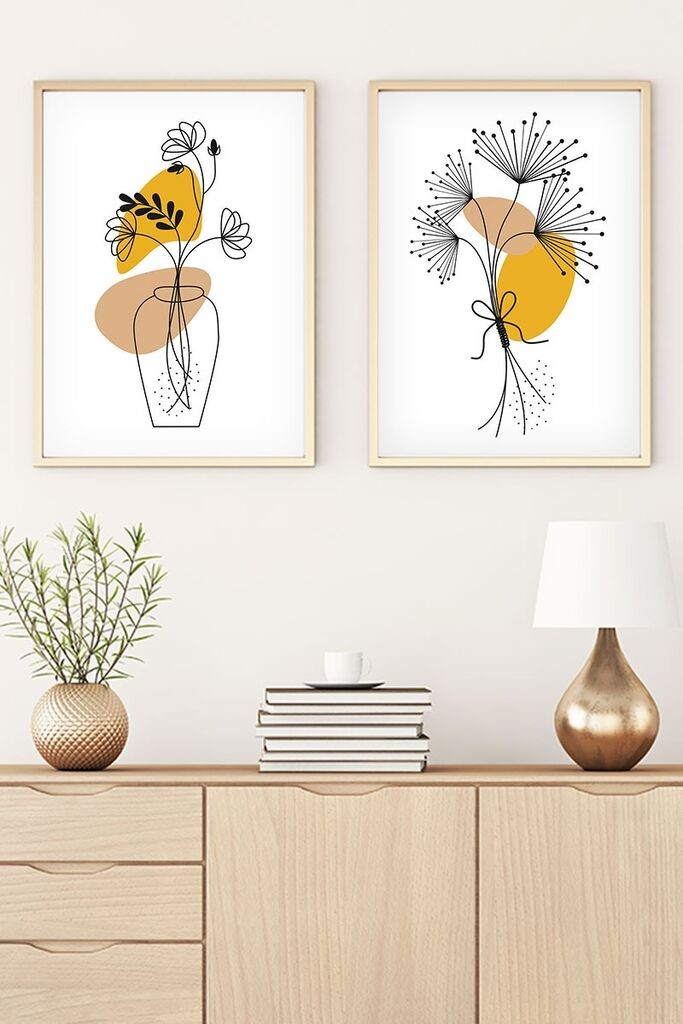 Wallity Uokvirena slika Huhu182, 35x50 cm, 2 dijela