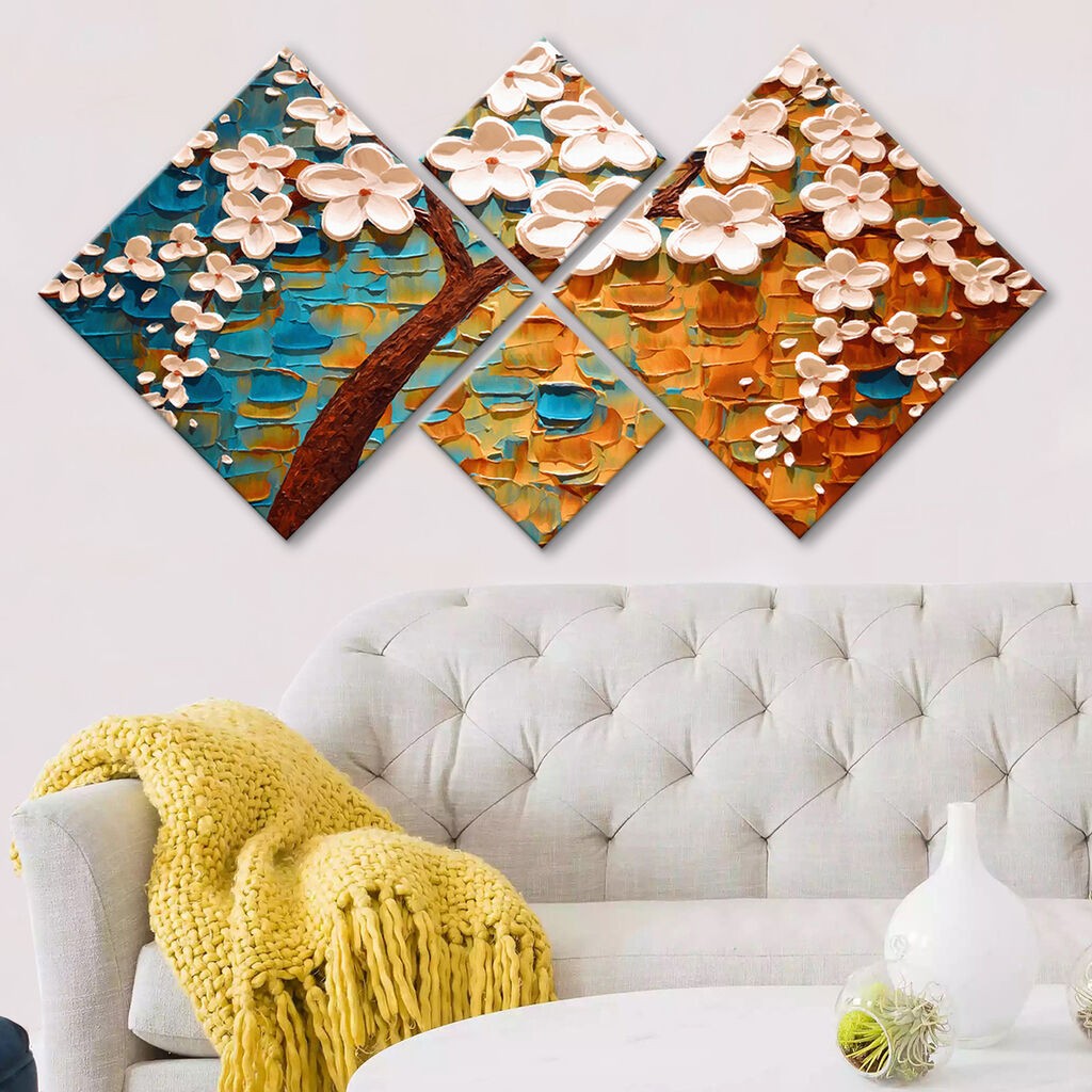 Wallity slika 4MDF1878485929, 60x115 cm, 4 dijela