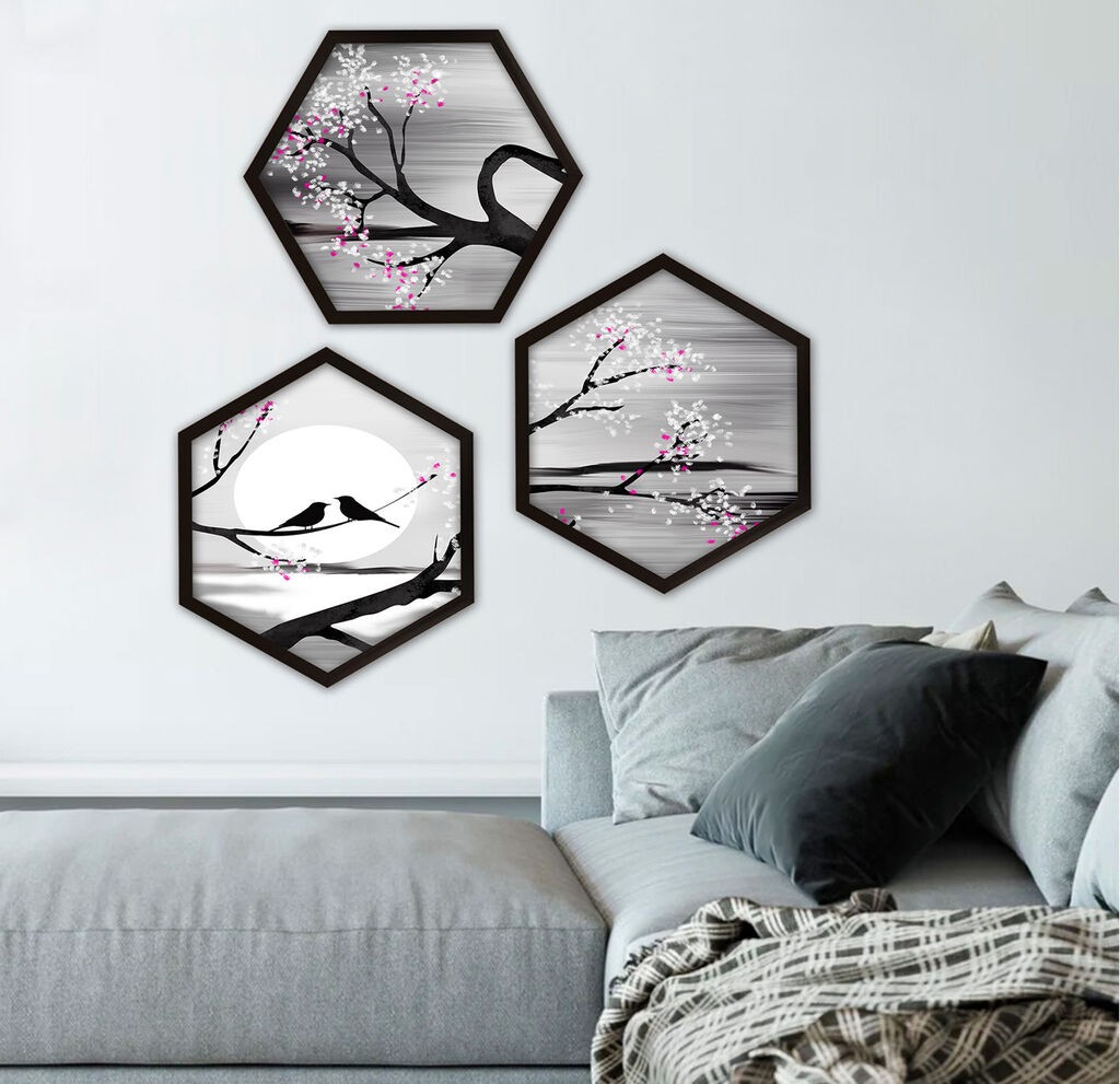 Wallity Uokvirena slika 6GEN1952749993, 35x35 cm, 3 dijela