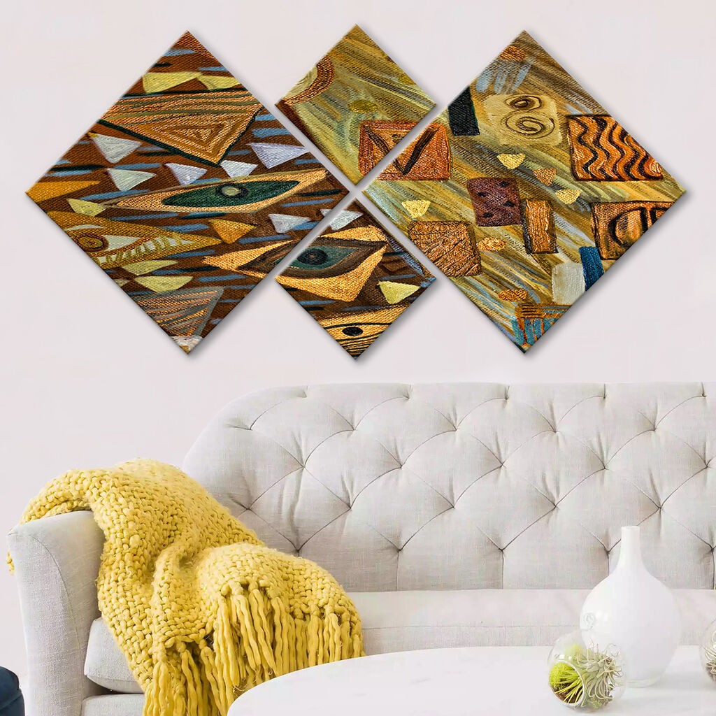 Wallity slika 4MDF264363845, 60x115 cm, 4 dijela