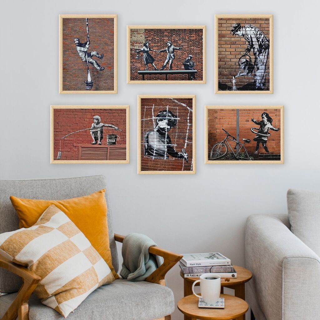 Wallity Uokvirena slika 6NC9624_2530, 25x30 cm, 6 dijelova