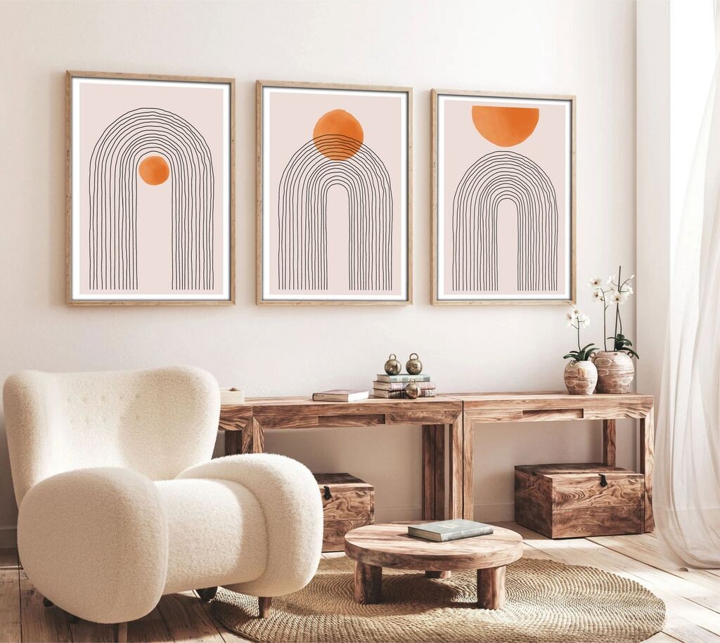 Uramljena slika Wallity Huhu133, 20x30 cm, 3 dijela