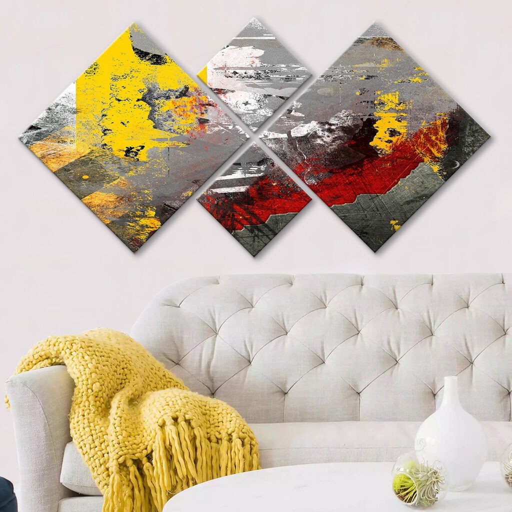 Wallity slika 4MDF88983220, 60x115 cm, 4 dijela