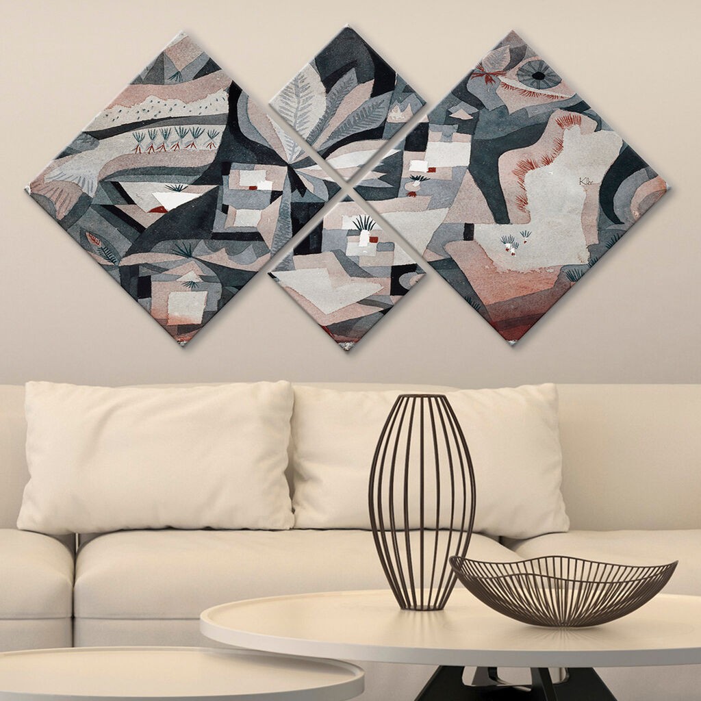 Wallity slika 4MDF3586223, 60x115 cm, 4 dijela