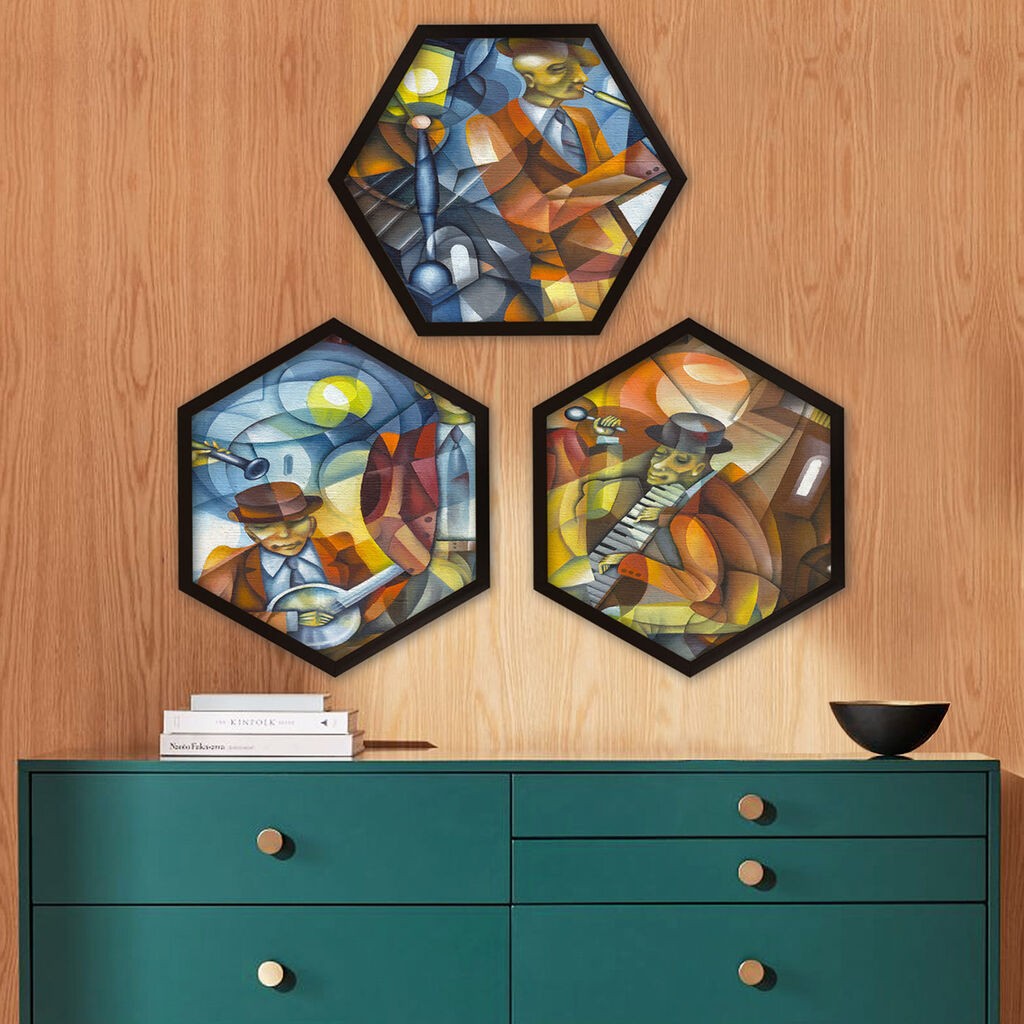 Wallity Uokvirena slika 6GEN1418555, 35x35 cm, 3 dijela