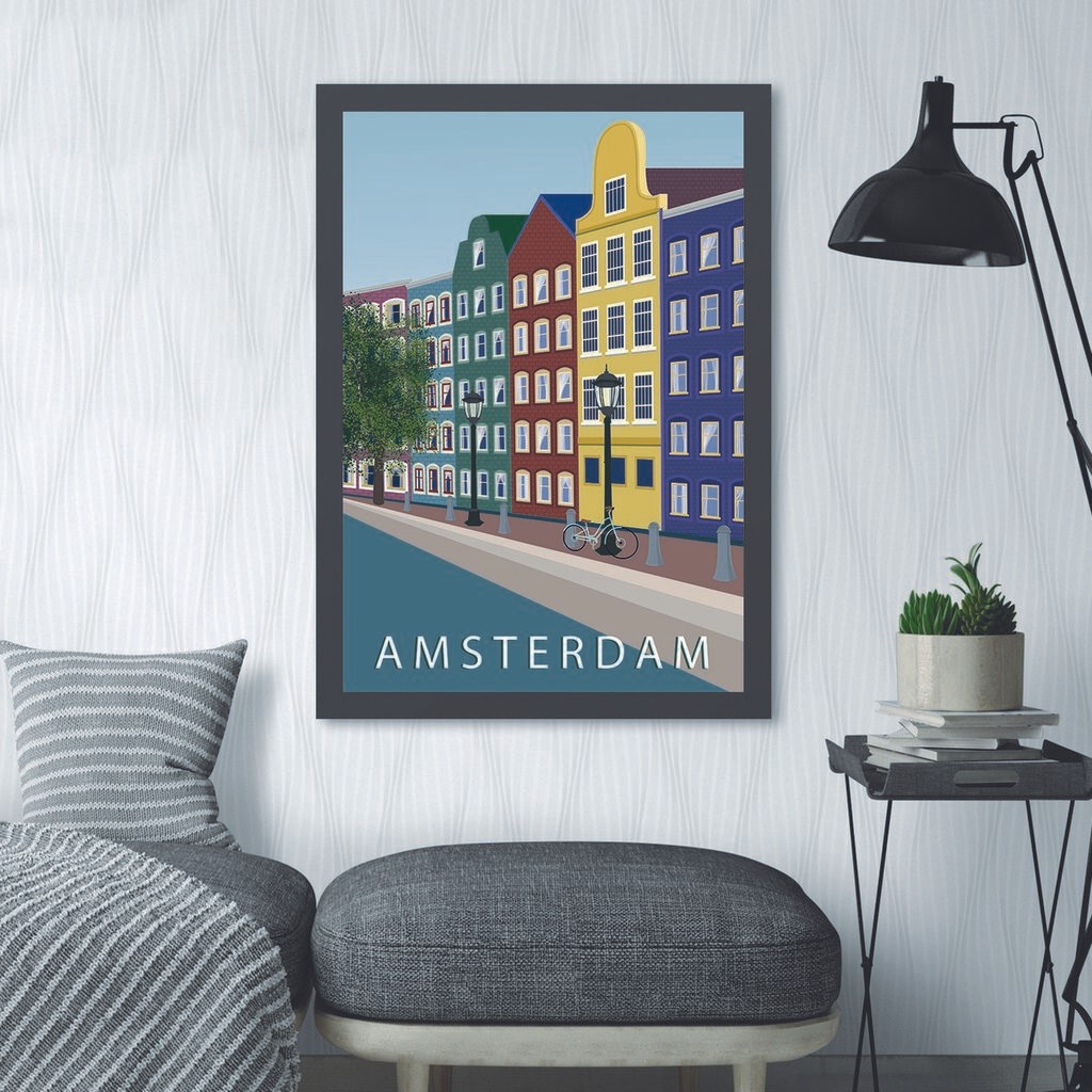 Wallity Uokvirena slika Amsterdam 4, 40x55 cm