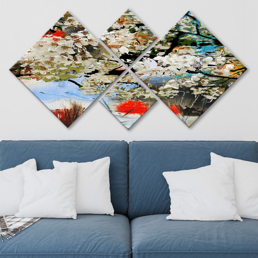 Wallity slika 4MDF4541435, 60x115 cm, 4 dijela