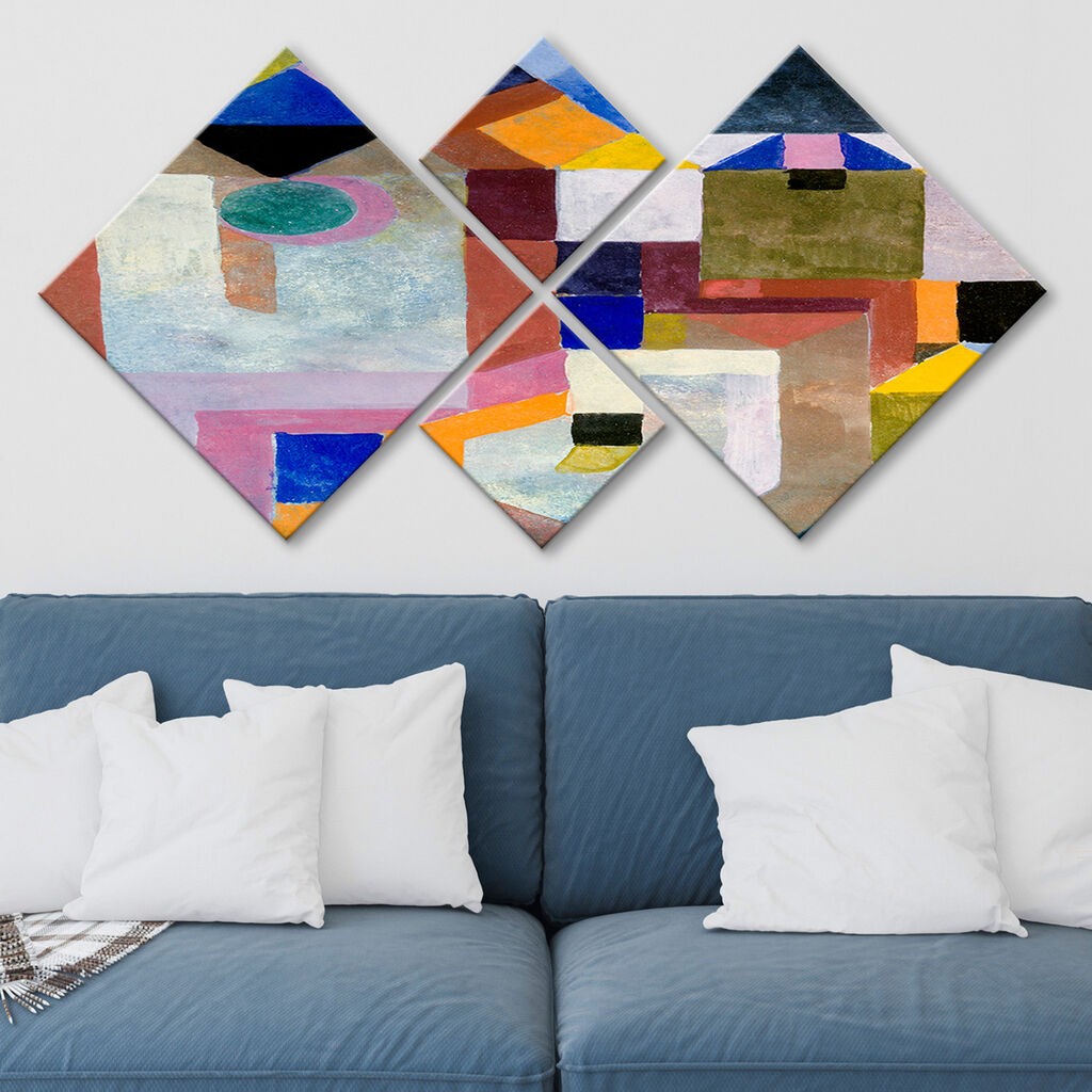 Wallity slika 4MDF2989111, 60x115 cm, 4 dijela