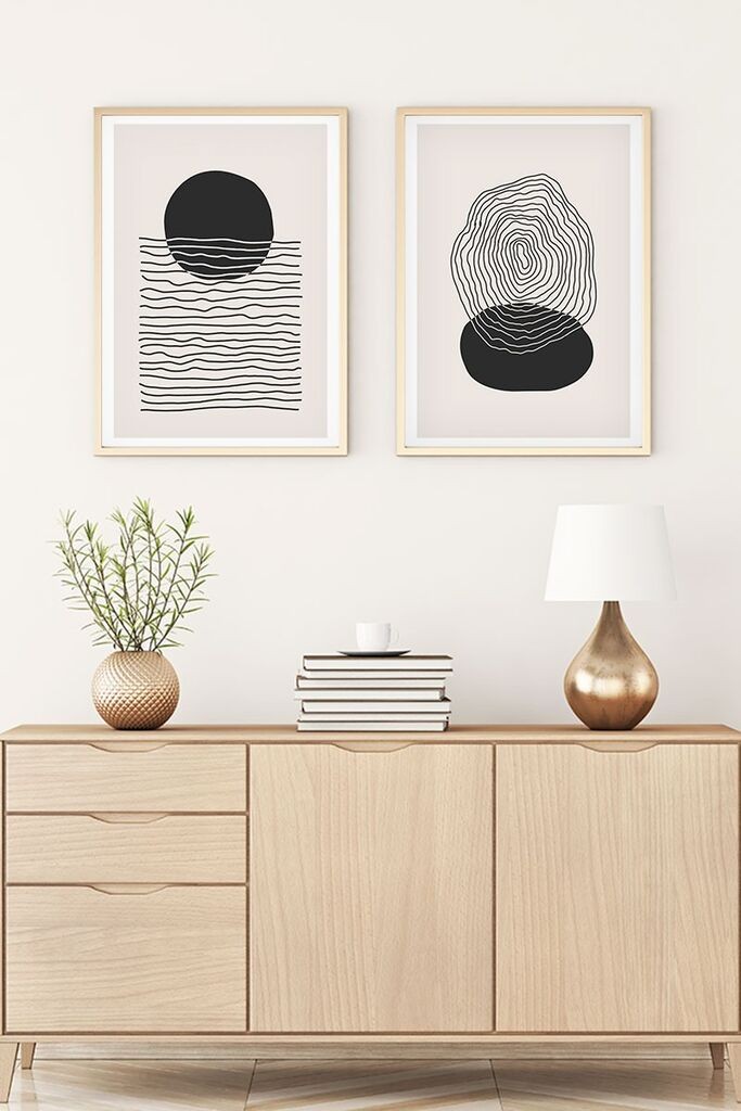 Wallity Uokvirena slika Huhu138, 30x40 cm, 2 dijela