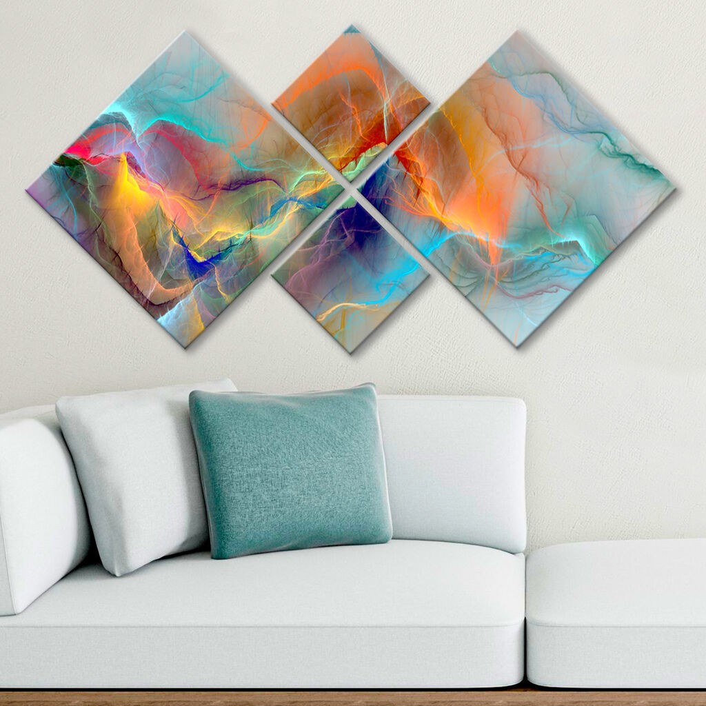 Wallity slika 4MDF718438198, 60x115 cm, 4 dijela