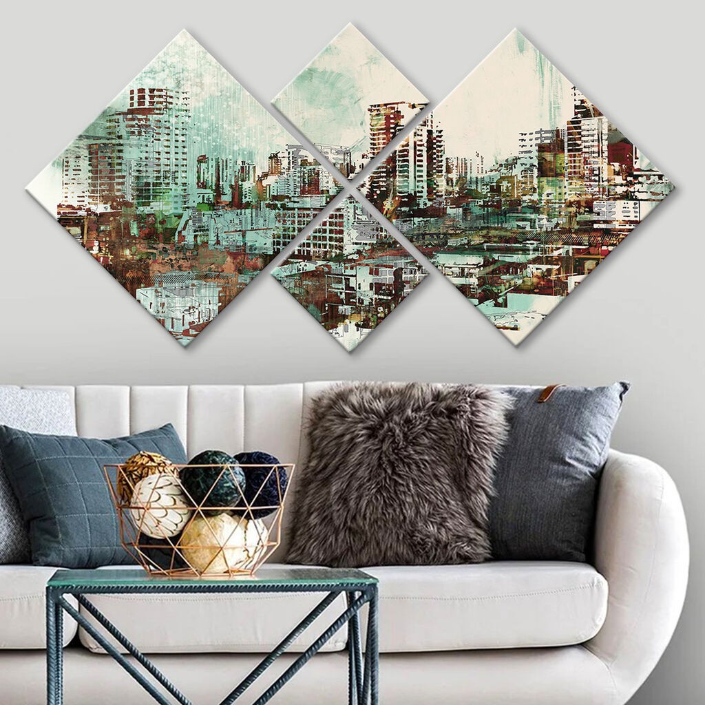 Wallity slika 4MDF363401084, 60x115 cm, 4 dijela