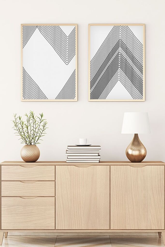 Uramljena slika Wallity Huhu74, 20x30 cm, 2 dijela