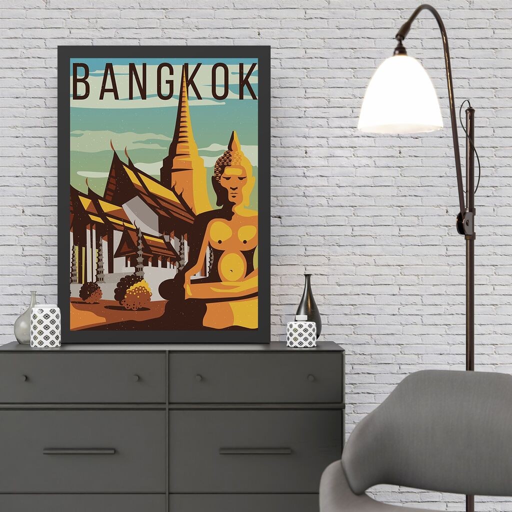 Wallity Uokvirena slika Bangkok, 40x55 cm