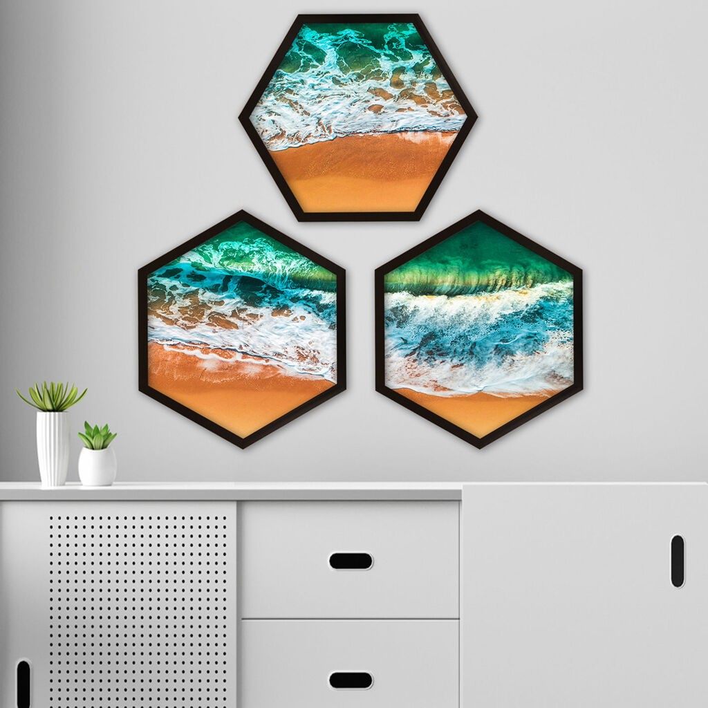 Wallity Uokvirena slika 6GEN1322005649, 35x35 cm, 3 dijela