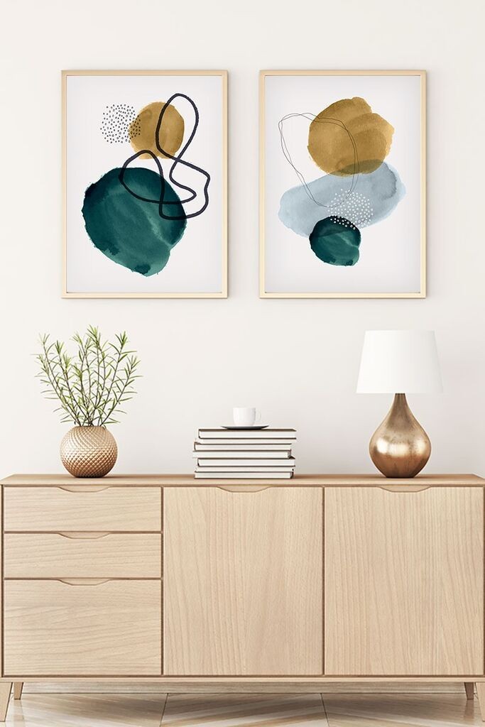 Wallity Uokvirena slika Huhu120, 20x30 cm, 2 dijela