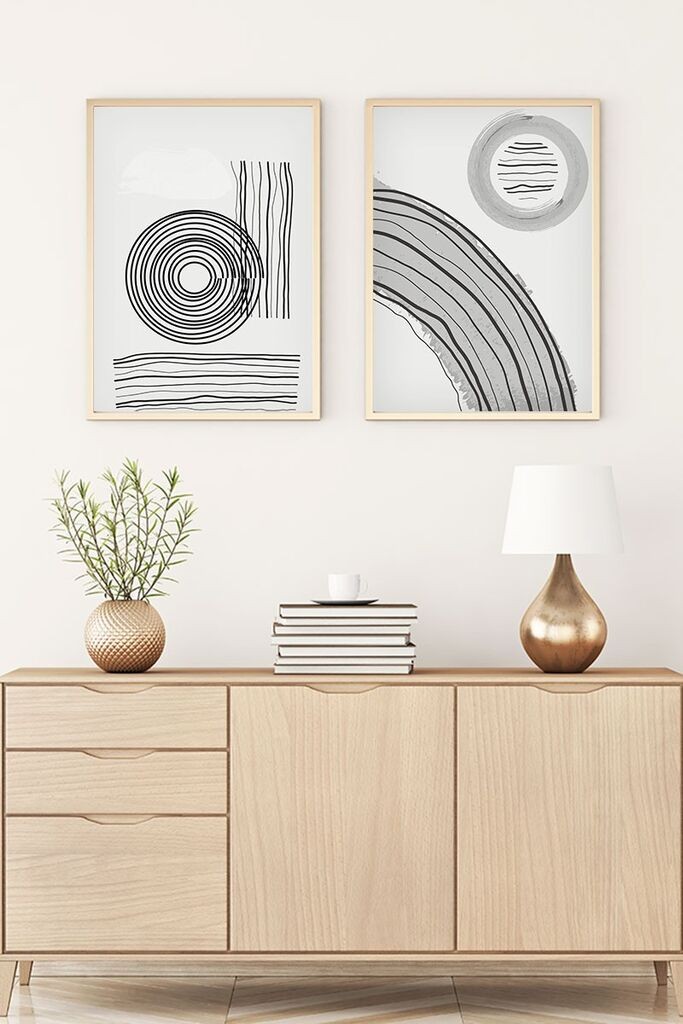 Uramljena slika Wallity Huhu58, 35x50 cm, 2 dijela