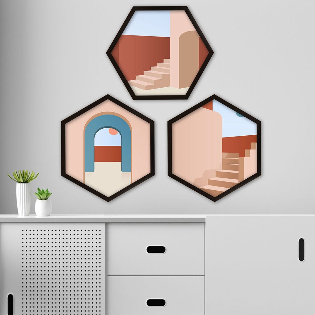 Wallity Uokvirena slika 6GEN4208181, 35x35 cm, 3 dijela