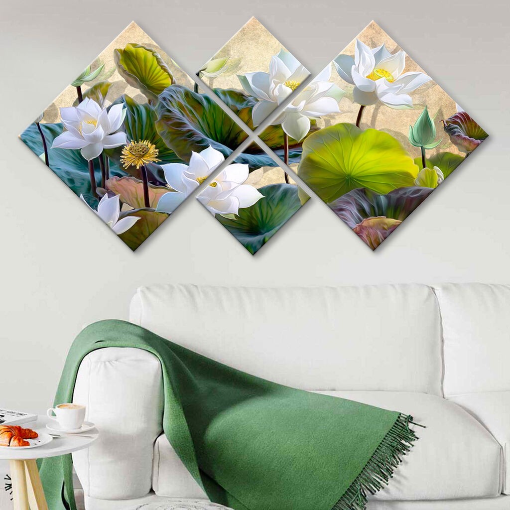 Wallity slika 4MDF1482690995, 60x115 cm, 4 dijela