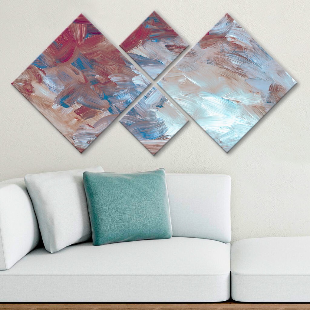 Wallity slika 4MDF583684, 60x115 cm, 4 dijela