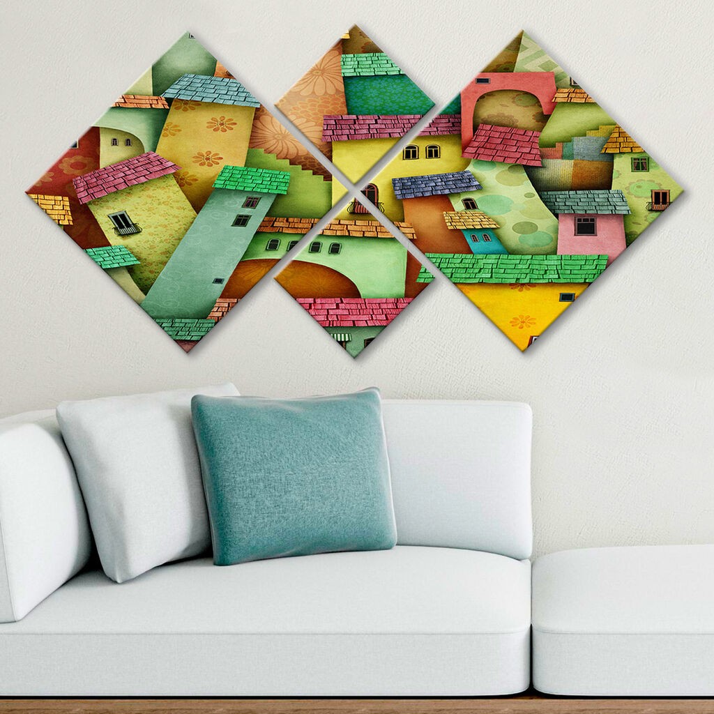 Wallity slika 4MDF425657590, 60x115 cm, 4 dijela