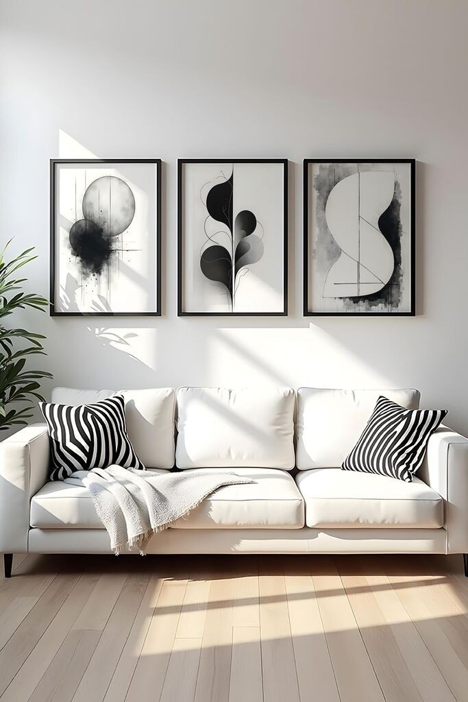 Uramljena slika Wallity Huhu436, 50x35 cm, 3 dijela