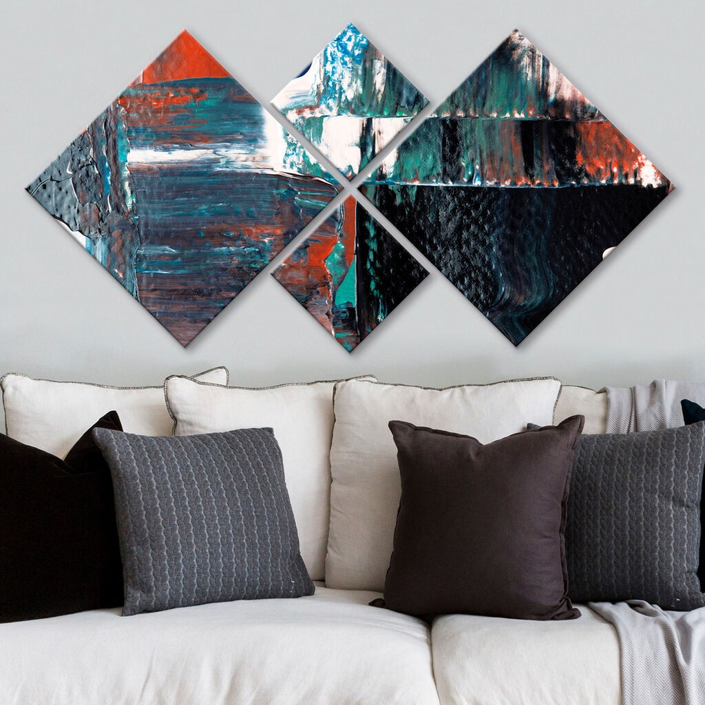 Wallity slika 4MDF3418083, 60x115 cm, 4 dijela