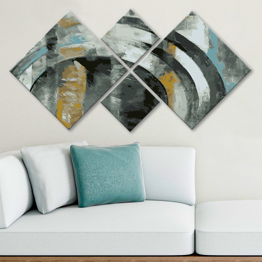 Wallity slika 4MDF201369428, 60x115 cm, 4 dijela