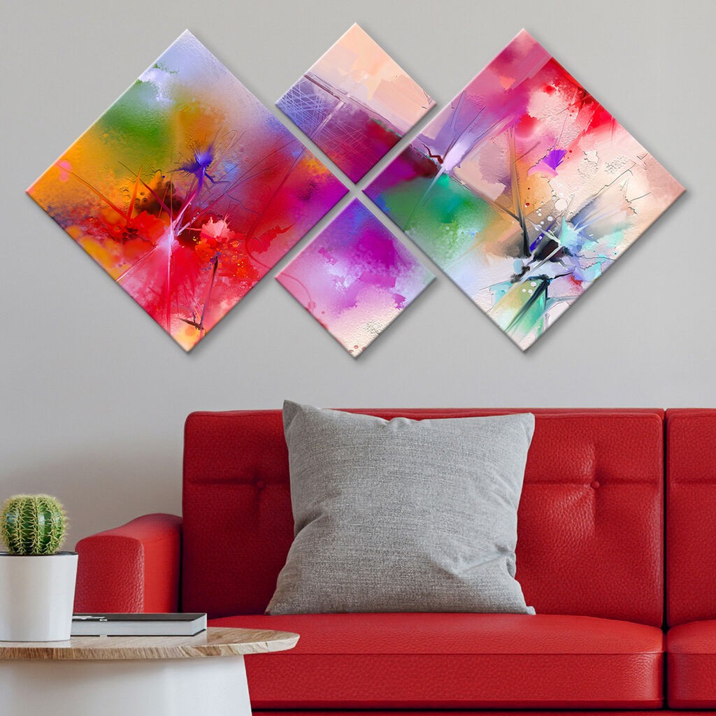 Wallity slika 4MDF709131520, 60x115 cm, 4 dijela