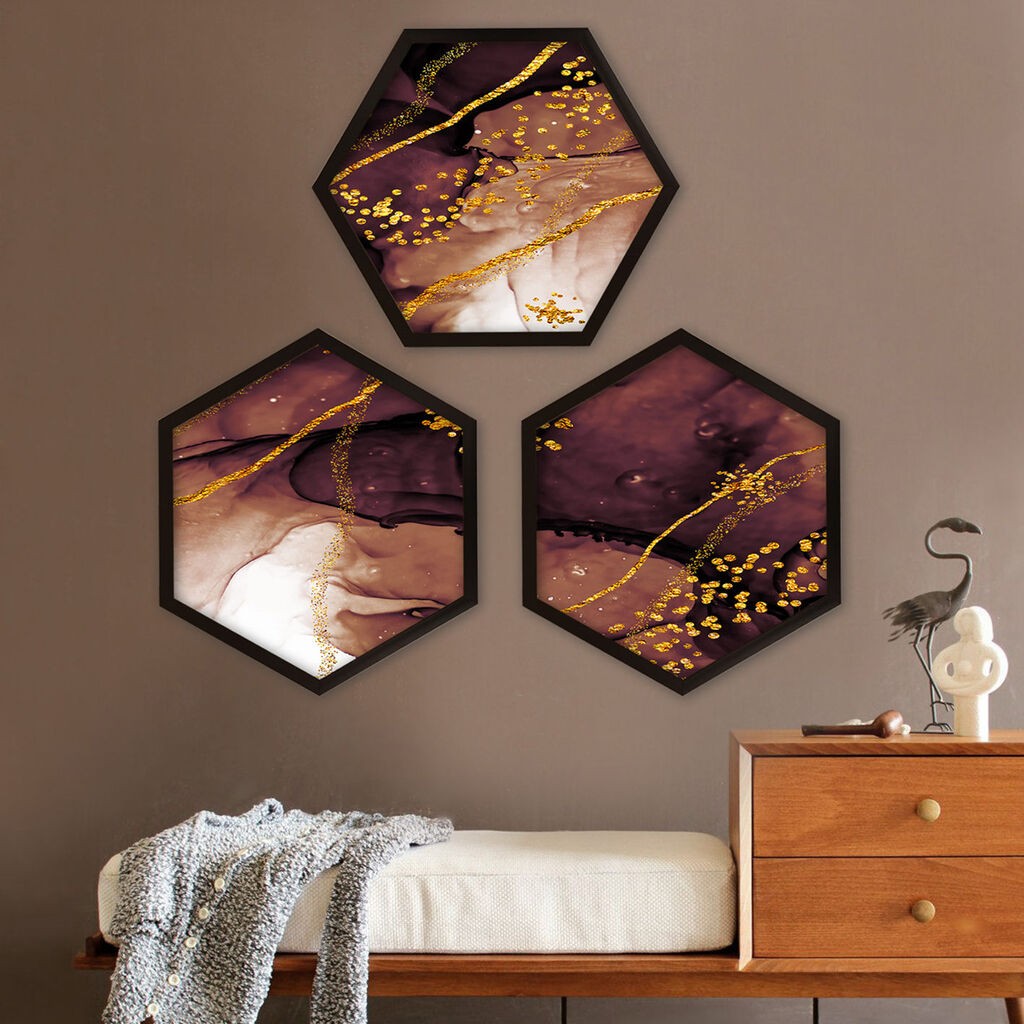 Wallity Uokvirena slika 6GEN1393502147, 35x35 cm, 3 dijela