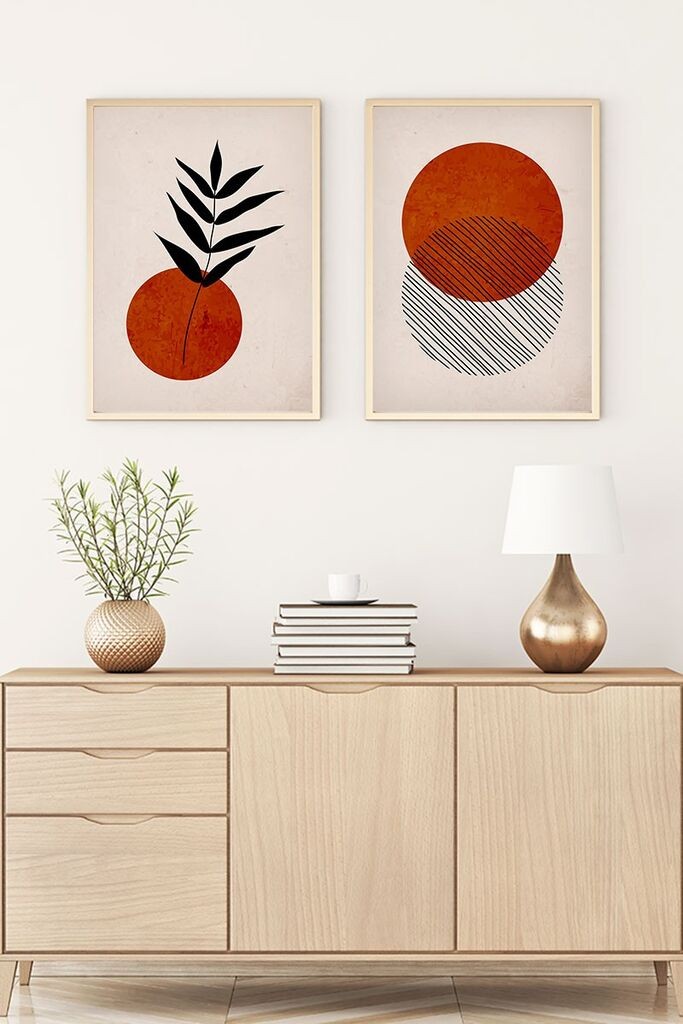 Uramljena slika Wallity Huhu189, 35x50 cm, 2 dijela