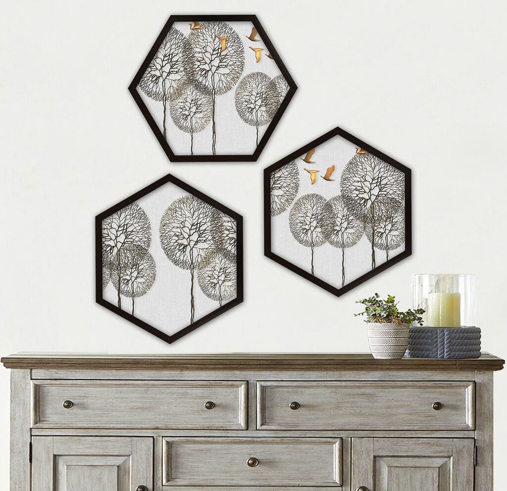 Wallity Uokvirena slika 6GEN169620, 35x35 cm, 3 dijela