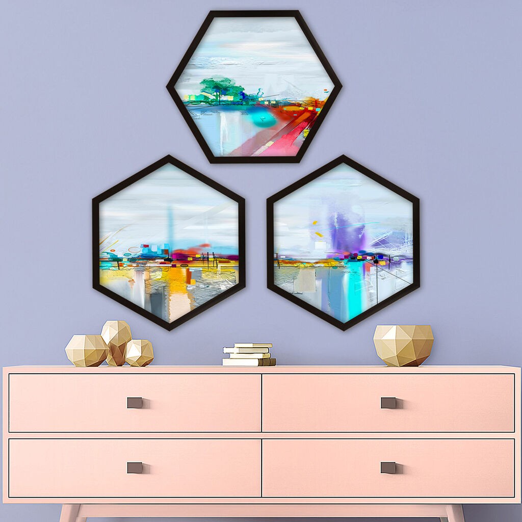 Wallity Uokvirena slika 6GEN1041141790, 35x35 cm, 3 dijela