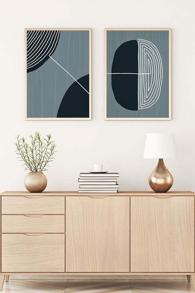 Wallity Uokvirena slika Huhu113, 20x30 cm, 2 dijela