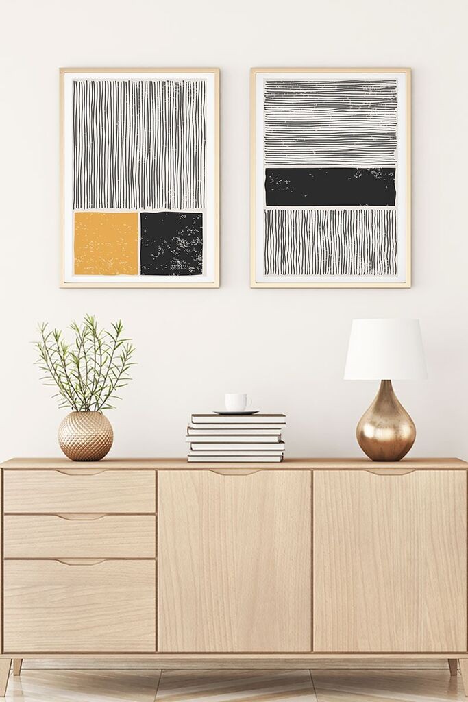 Wallity Uokvirena slika Huhu131, 20x30 cm, 2 dijela