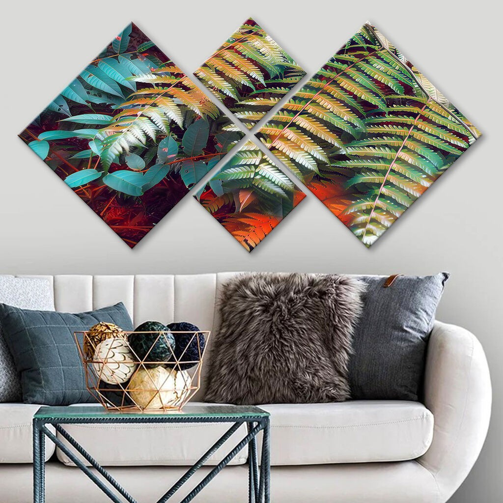 Wallity slika 4MDF1021993279, 60x115 cm, 4 dijela