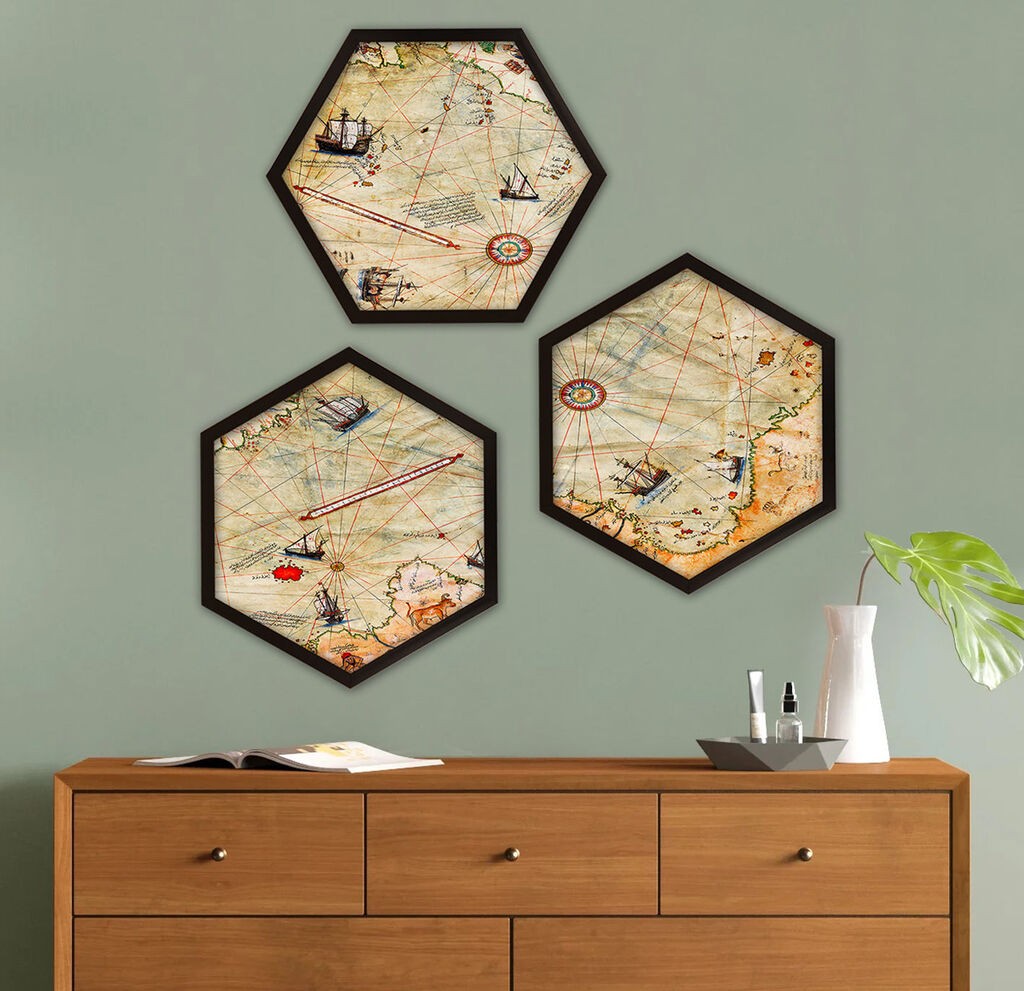 Wallity Uokvirena slika 6GEN300210, 35x35 cm, 3 dijela