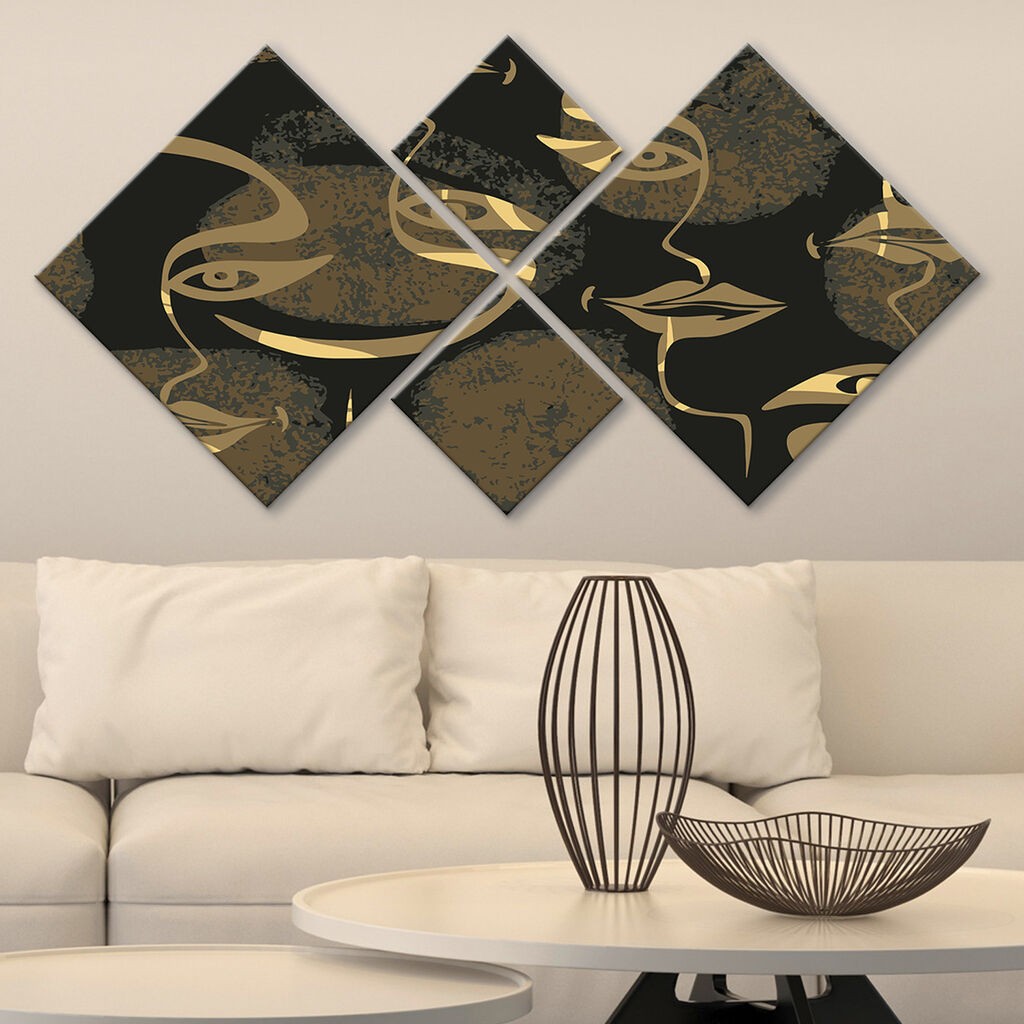 Wallity slika 4MDF1837910977, 60x115 cm, 4 dijela