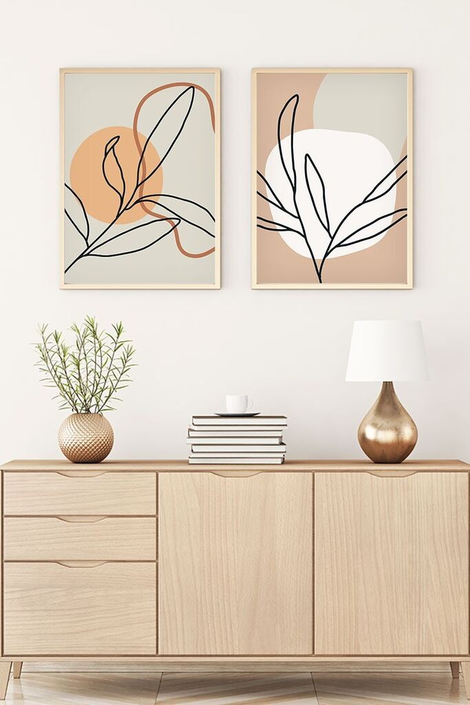 Wallity Uokvirena slika Huhu61, 20x30 cm, 2 dijela