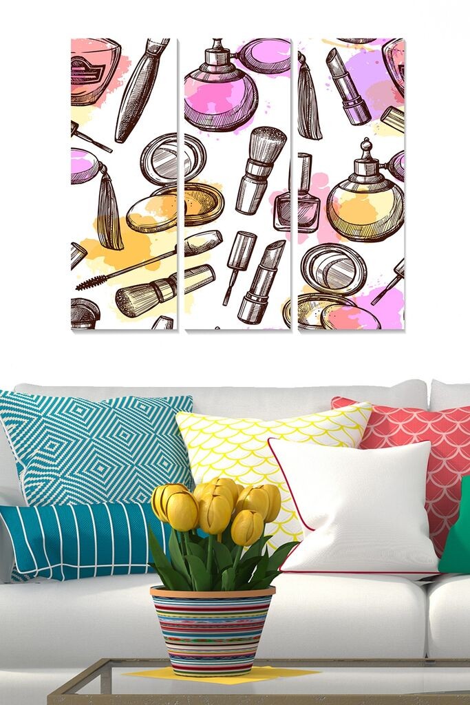 Zidna slika MDFMK6434, 70x50 cm, 3 dijela