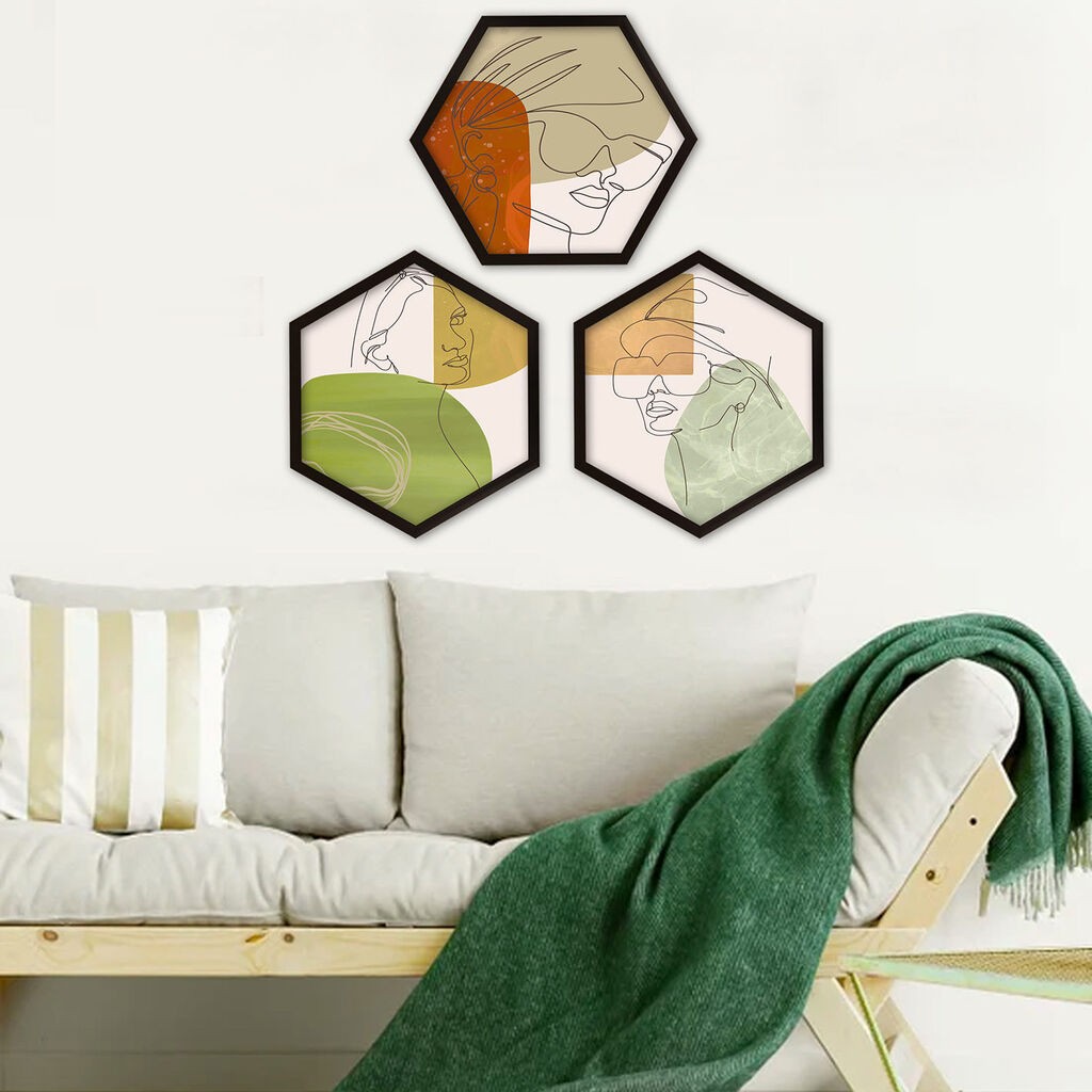 Wallity Uokvirena slika 6GEN233, 35x35 cm, 3 dijela