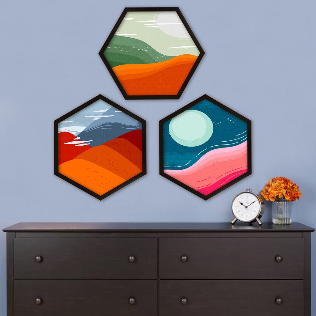 Wallity Uokvirena slika 6GEN3418181, 35x35 cm, 3 dijela