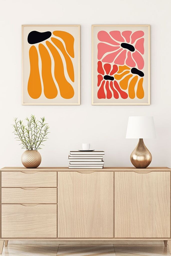 Uramljena slika Wallity Huhu176, 35x50 cm, 2 dijela