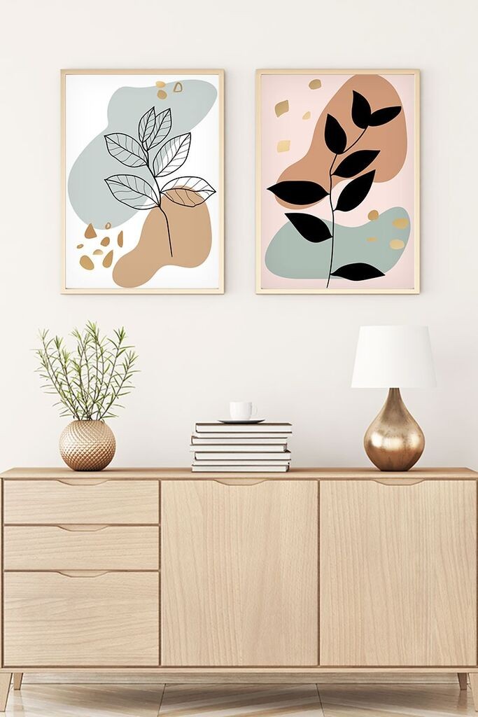 Uramljena slika Wallity Huhu70, 35x50 cm, 2 dijela