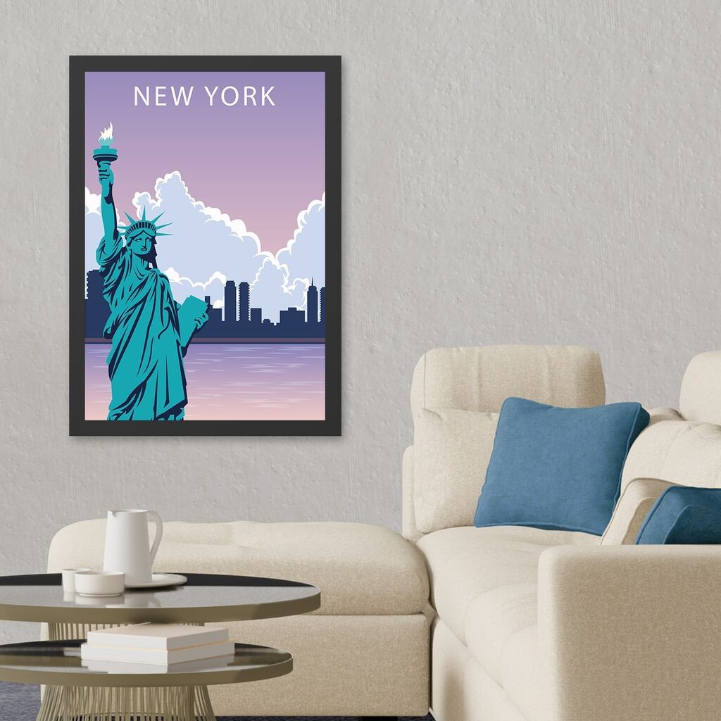 Wallity Uokvirena slika New York 2, 35x45 cm