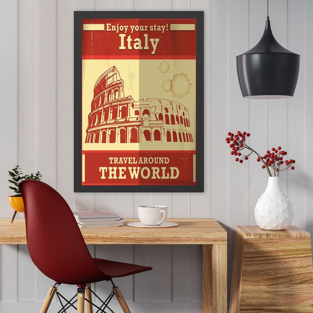 Uramljena slika Wallity Italija, 35x45 cm