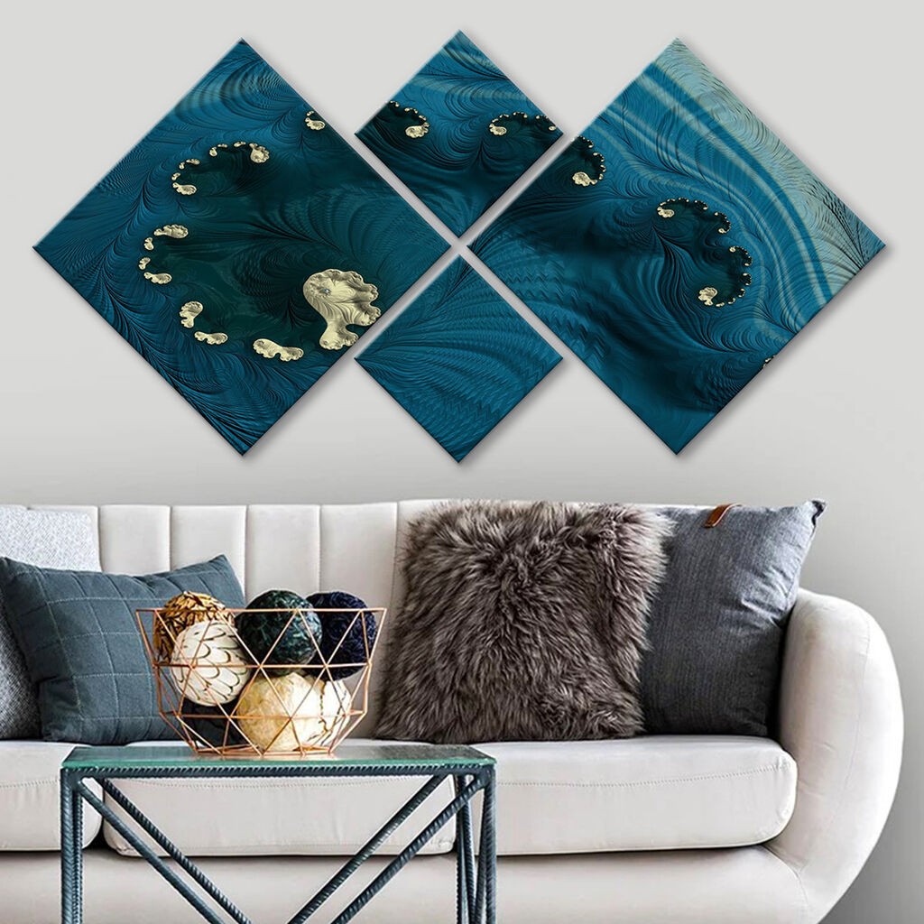 Wallity slika 4MDF689833591, 60x115 cm, 4 dijela