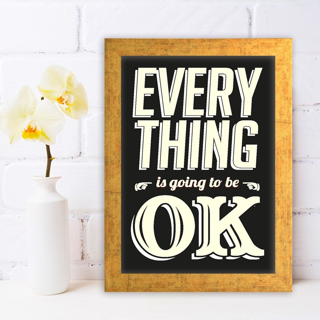 Uokvirena slika Wallity AC1148796882, 24x29 cm